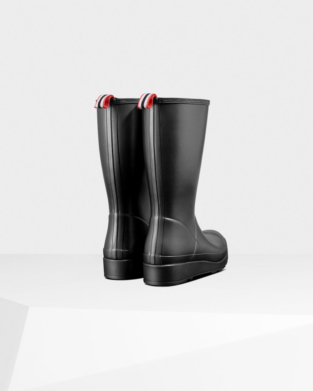 Women Hunter Original Tall Pearlized Rain | Play Boots Black | NZ-50397-KUVX